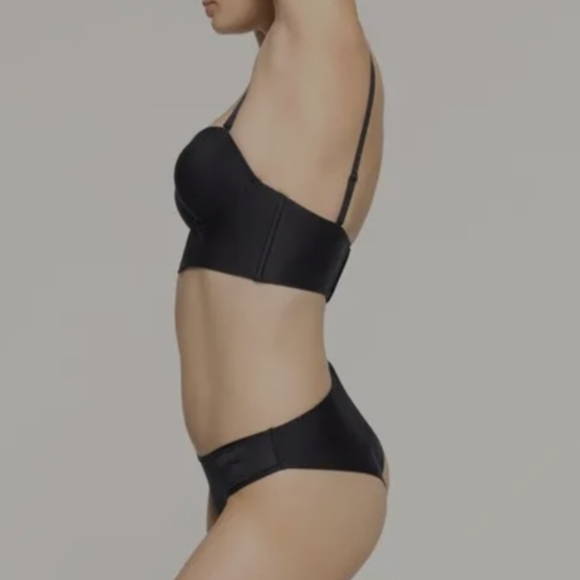 SKIMS Deep Plunge Bra Size:2X Onyx - Picture 10 of 11